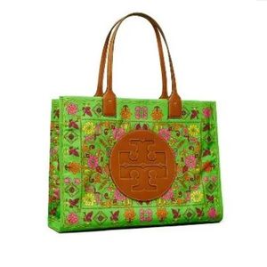 Tory Burch Ella Printed Tote - Folk Art Print